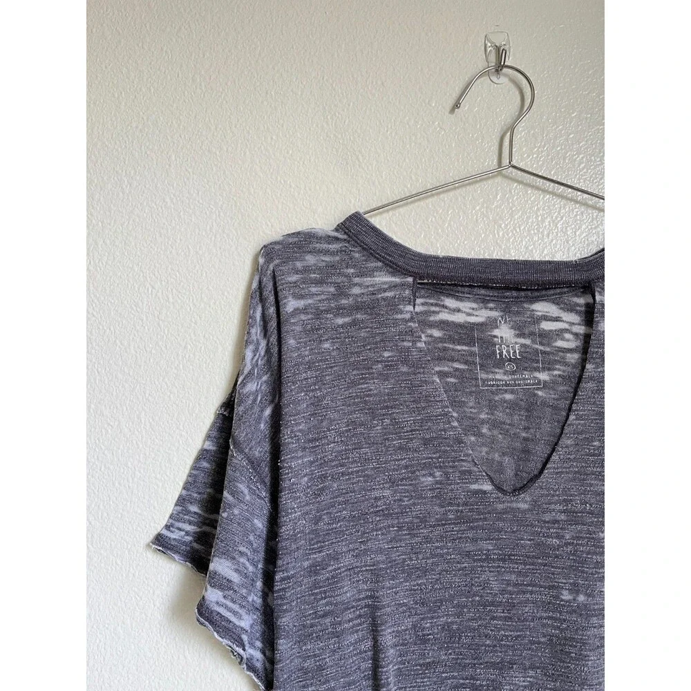 We The Free Jordan Burnout Tee in Faded Indigo Size XS - Picture 2 of 6